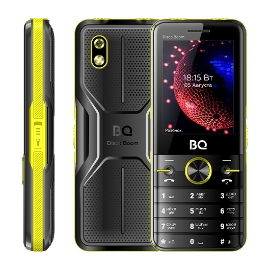 Мобильный телефон BQ Disco Boom Black+Yellow (BQ-2842)