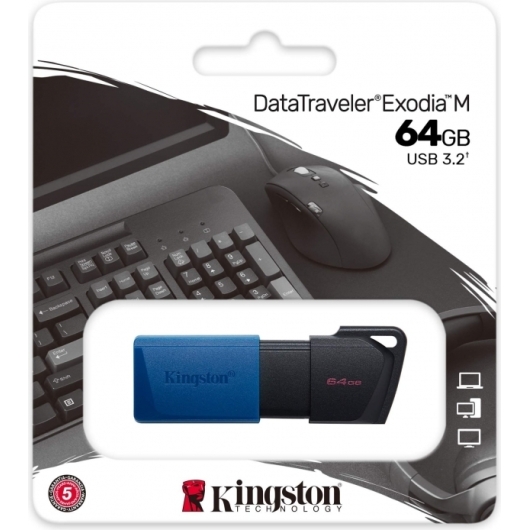 USB-флэш 64 ГБ Kingston DataTraveler Exodia M (DTXM/64GB)