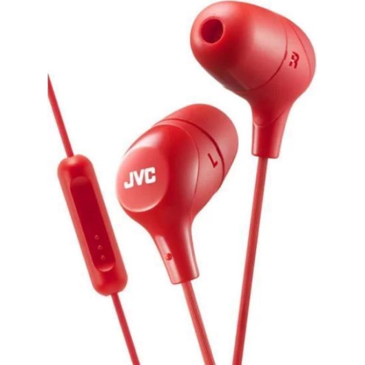 Наушники Внутриканальные JVC HA-FX38M-R-E, серия Marshmallow. Цвет: красный